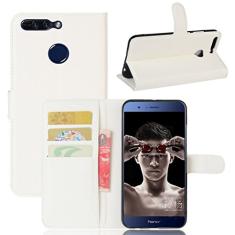 Capa carteira para Huawei Honor V9, capa carteira flip de couro PU premium com compartimento para cartão, suporte e fecho magnético [capa interna à prova de choque de TPU] Compatível com Huawei Honor