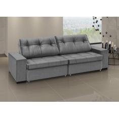 Sofá Orion - Retrátil / Reclinável 200 Cm- Linho - ESTOFADOS GRAFANI