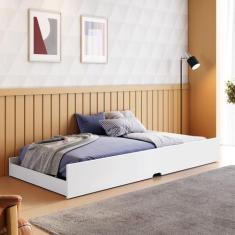 Cama Auxiliar Solteiro 188,6x93x23,5 Cm Luna - Conquista Móveis