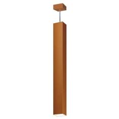 Pendente Viena Quadrado 90cm Woods Cobre Fosco