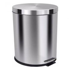 Lixeira Com Pedal 30 Litros Aço Inox Cesto Interno Removível