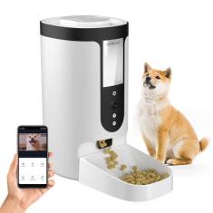 Comedouro Gato Cachorro Alimentador Inteligente Pet Robotizado 4L APP 