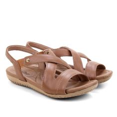 Sandália Couro Usaflex Feminina-Feminino