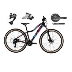 Bicicleta Aro 29 Feminina Absolute Hera Shimano Altus 27v K7 Freio Disco Hidráulico Trava Pneus Bege-Feminino