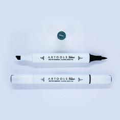 Marca Texto Artools Pictom Pontas Broad e Brush Azul B754