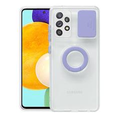 Lente da câmera deslizante proteger capa do telefone para Samsung Galaxy A12 A32 5G A52 A72 S21 Plus S22 ultra transparente anel titular tampa traseira, T10, para Samsung M53