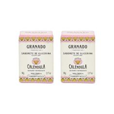 Sabonete Granado 90G Glicerina Calendula-Kit C/2Un