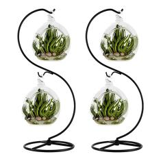 CXLE Suporte de exibição de ornamento, suporte de enfeite de ferro para pendurar globo de vidro para terrário, bola de bruxa, enfeite de Natal e decoração de casamento em casa