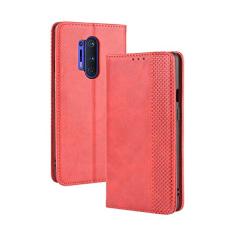 Capa para Oneplus 8 Pro, capa flip carteira de couro para Oneplus 8 Pro, capa magnética retrô para celular, capa carteira de telefone com compartimentos para cartões