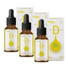 3x Vitamina D3 Baby Kids True Source Sabor Framboesa 30ml , Framboesa