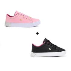 Tênis Juvenil Para Crianças Kit Dois Pares Infantil Escolar Antiderrap