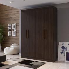 Guarda Roupa 4 Portas 2 Gavetas Supreme Capuccino