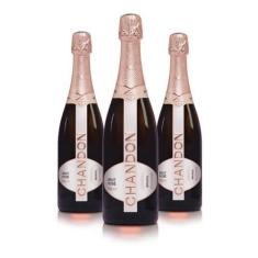 Espumante Chandon Brut Rosé 750Ml Kit Com 03 Unidades