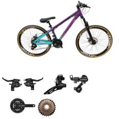 Bicicleta Vikingx Tuff 44 Aro 26 Aluminio 21v Cambio Shimano Transmiss