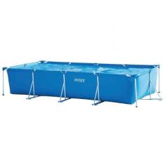 Piscina Estrutural Retangular 7.127 Litros Pvc Armação Intex