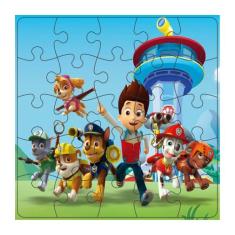 Quebra Cabeça Infantil Brinquedo Educativo 25 Peças Mdf Madeira Adesiv