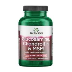 Suplemento Glucosamina Condroitina e MSM Swanson 360 Comp