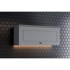 Armário de Cozinha Modulado Americana c/ 1 Porta Basculante 80cm Cinza