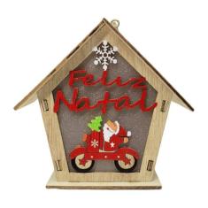 Enfeite de Natal Casa do Papai Noel com LED - NTA01103 - Wincy Natal