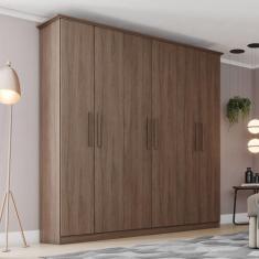 Guarda Roupa Casal 6 Portas 3 Gavetas Cover - Henn