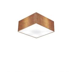 Plafon De Sobrepor Quadrado Sp-3000 Cúpula Cor Palha