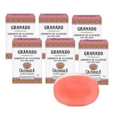 Kit 6 Sabonete Phebo Granado Calêndula Terrapeutics Glicerina Vegetal 