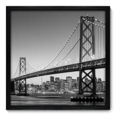 Quadro Decorativo - Golden Gate - 50cm x 50cm - 055qnmcp