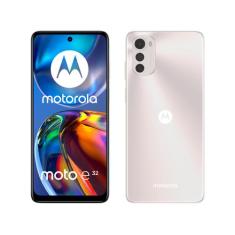 Smartphone Motorola Moto E32 64Gb Rosé 4G - Octa-Core 4Gb Ram 6,5 Câm.
