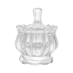 Lyor POTICHE C/PÉ DE CRISTAL PUMPKIN 8,5x11cm, SEM LINHA