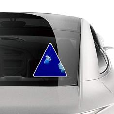 DIYthinker Adesivo de carro com imagem de natureza de água-viva do oceano, decalque de bagagem de motocicleta