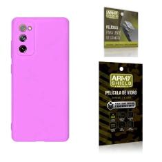 Capinha Silicone Aveludada + Película 3D ArmyShield