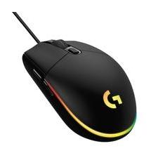 Mouse Gamer Logitech G203 LIGHTSYNC RGB, Efeito de Ondas de Cores, 6 Botões Programáveis e Até 8.000 DPI, Preto - 910-005793