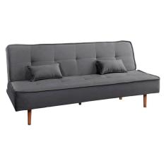 Sofá Cama Silver 3 Lugares Reclinável Suede Cinza 1,92 Shop das Cabeceiras