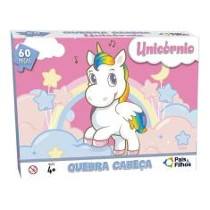 Quebra Cabeça Puzzie Unicórnio Educativo Infantil