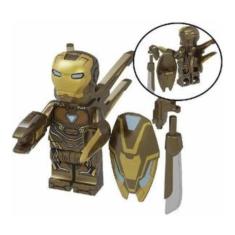 Boneco Blocos De Montar Homem De Ferro Mark 50 Limitada