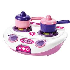 Big Star Brinquedo Meu Primeiro Fogão Rosa