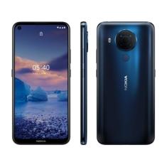 Smartphone Nokia 5.4 128GB Azul 4G Octa-Core - 4GB RAM Tela 6,39 Câm. 