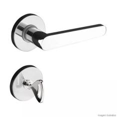 Fechadura 402 com Roseta Cromado Banheiro - Pado