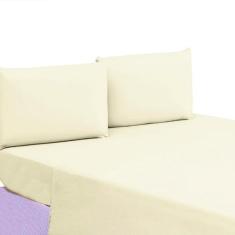 Lençol Solteiro com Bainha Sem Elástico Linha GOLD 01 Peça Percal 200 