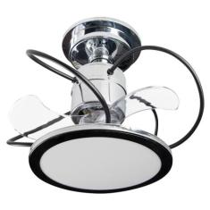 Ventilador De Teto Treviso Cromado Confort Led Bivolt, Bivolt