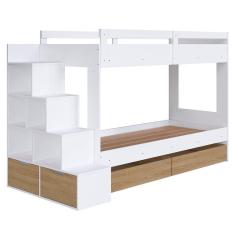 Beliche Infantil Com Escada E 4 Gavetas Infix C06 Branco-aveiro - Mpozenato