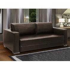 Sofá Fixo 182 Cm Living Blues Mola Bonnel Espuma D26 material sintétic