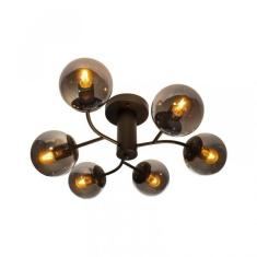 Plafon 6xe27 Neutrons Taschibra Preto