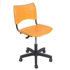 Cadeira iso Turim plastica giratoria secretaria com regulagem de altur
