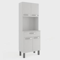 Armário de Cozinha Paneleiro 4 Portas 1 Gaveta Balli Branco