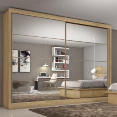 Guarda-Roupa Casal Sevilha Plus 2 Portas 6 Gavetas 100% Mdf Espelhado 