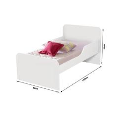 Cama infantil personagem c/colchao - DULLAR Móveis, Minnie Rosa