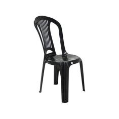 Cadeira Bistrô Tramontina Atlântida em Polipropileno Preto, Preto, 1 u