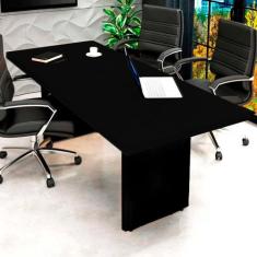 Mesa de Reunião Escritório 4 Lugares 1,60m x 80cm Tampo 30mm - F5 Offi