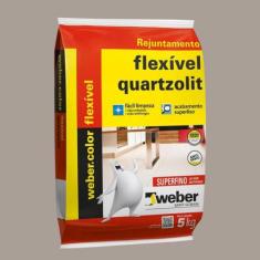 Rejunte Flexível 5Kg Cinza Outono Weber Quartzolit